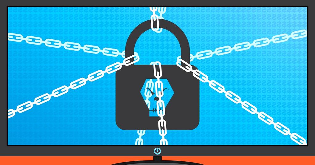 Managed cybersecurity service illustration